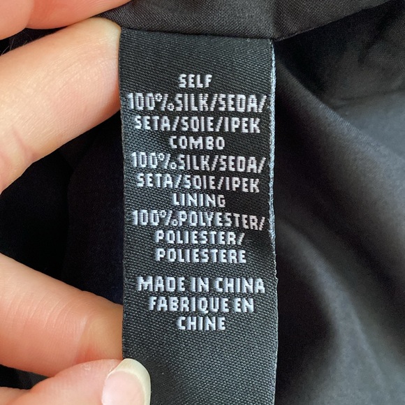 TIBI blue and black color block silk mini sleeveless sheath dress. Womens size 2 - Picture 5 of 7